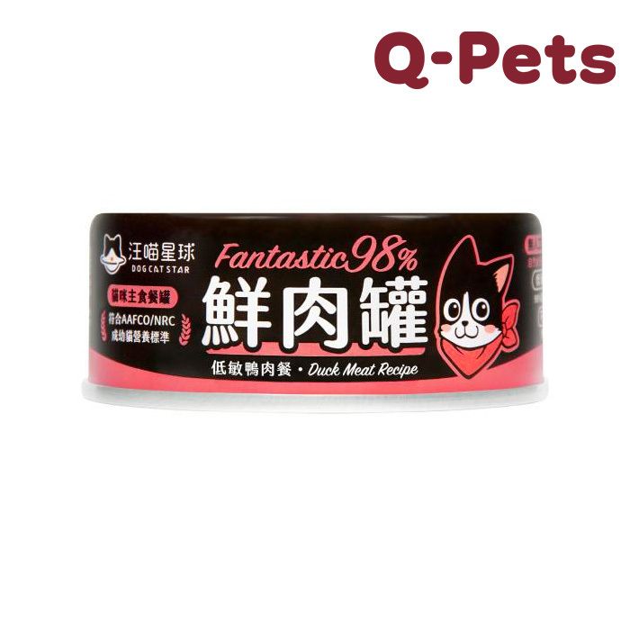 DOG CAT STAR Dogcatstar Cat Hypoallergenic Duck Glue Free Fresh Meat