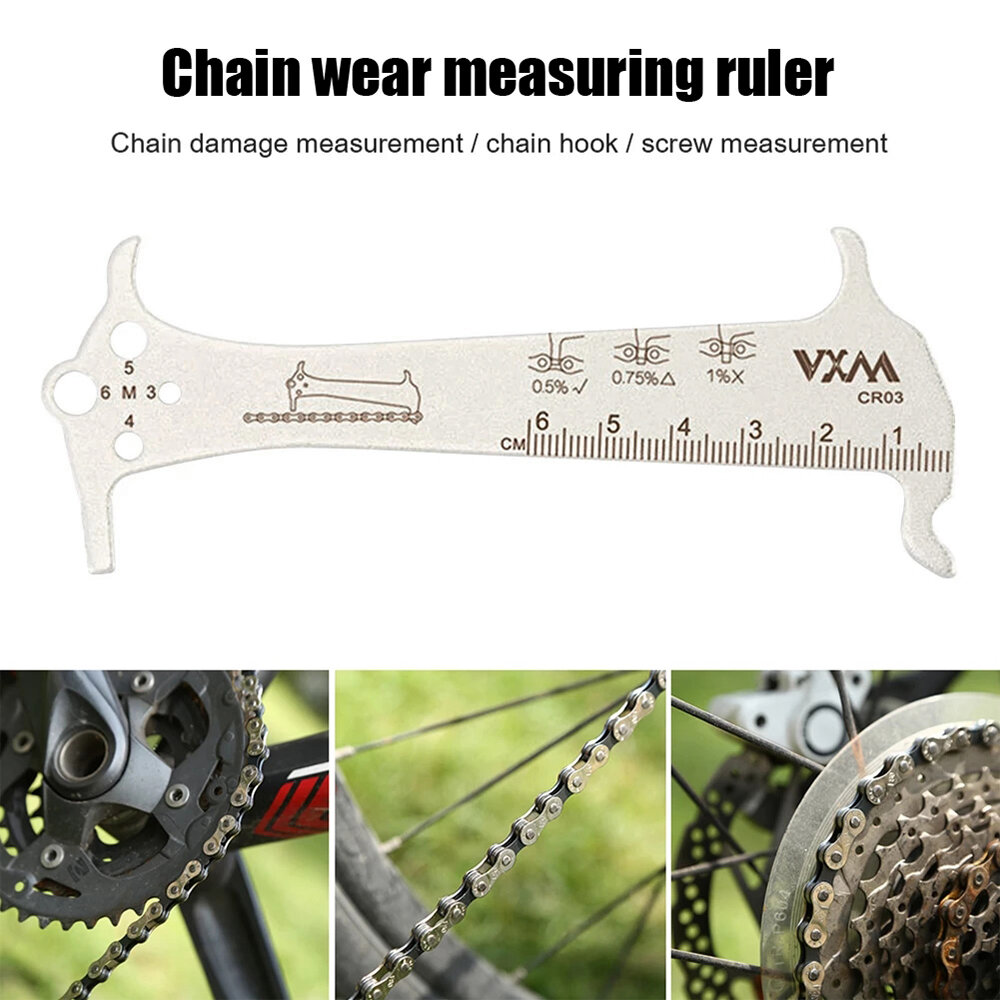Bike Chain Wear Indicator Checker + Chains Hook, Bolt Gauge & Ruler -AU STOCK-
