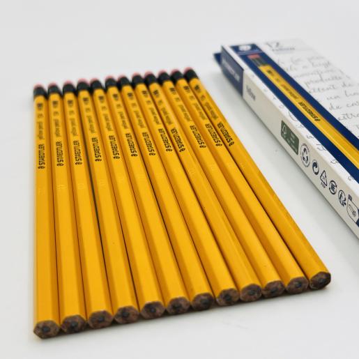  Staedtler Noris 122-HB Pencils Rubber-Tipped HB (2) Degree -  Box of 12 : Office Products