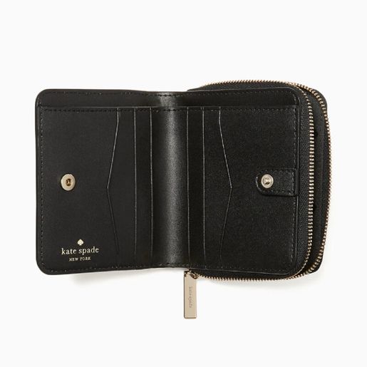 Kate Spade Staci Small L-Zip Bifold Wallet Black