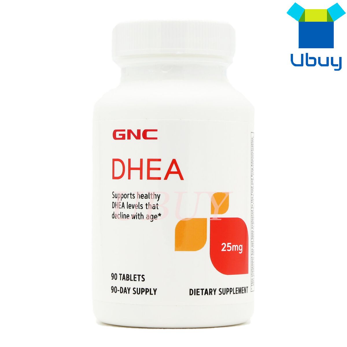 GNC 活力青春素DHEA 25毫克 90粒（備孕抗衰老） 脫氫異雄酮 (長效配方)(048107228316) [平行進口