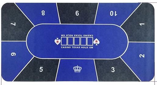 全城熱賣 藍色花紋 德州撲克墊二十一點桌布墊橡膠撲克墊遊戲桌墊poker墊 顏色 藍色 Hktvmall 香港最大網購平台