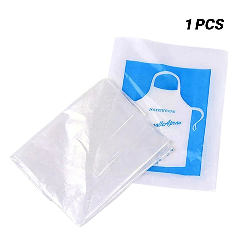 [1pc] Disposable Apron Bib Plastic Thickened PE Anti-oil Dining Apron [Parallel Import]