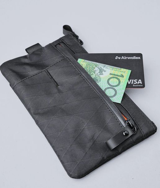 Zip Pouch - Black X-Pac VX21 | Alpaka