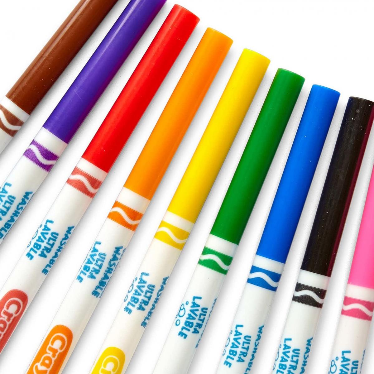 Crayola 5CT Bold Colours Supertips Markers Washable Non Toxic -  Hong  Kong