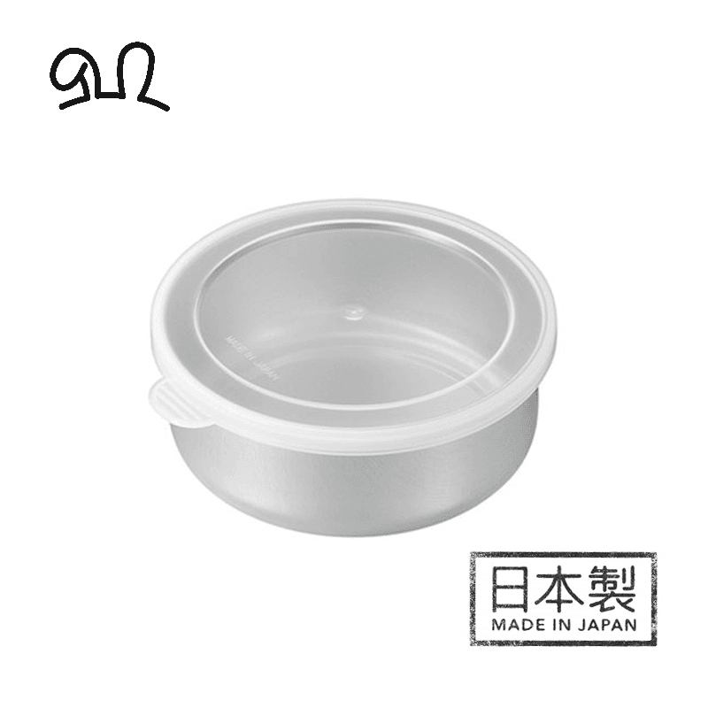 Round Stainless Steel Shallow Food Box with Lid Diameter   (Parallel Import)