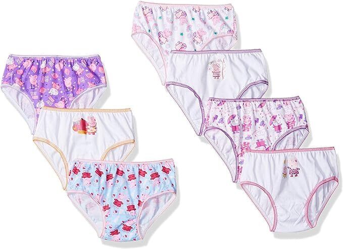 Handcraft  Peppa pig girls cotton underwear 7 pairs of underwear