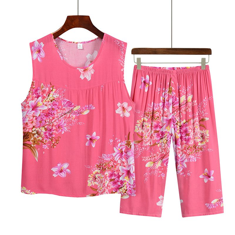 老年人無袖背心套裝( XL-3XL碼 11號色）【下單後請聯絡客服確認發貨尺碼】F001099216