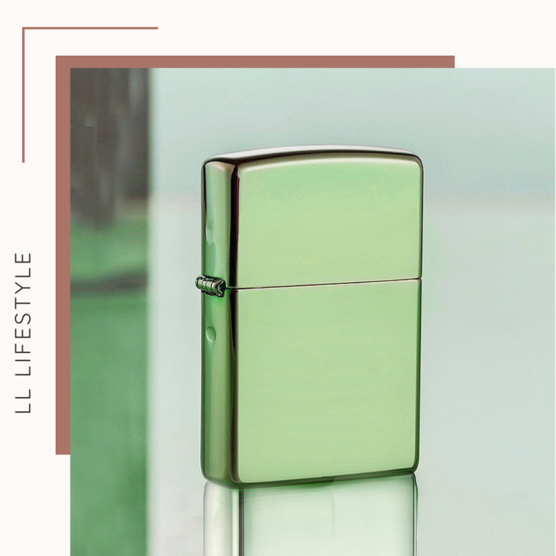 28129 Green Ice Chameleon Plain Style Windproof Lighter | ZIPPO Distributor | Made in the USA