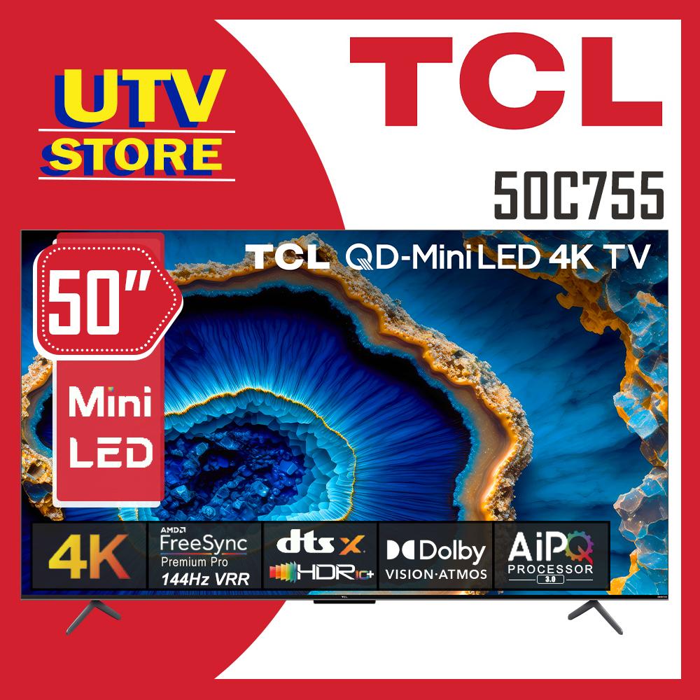 TCL, 50C755 50 C755 QD-Mini LED 4K TV, Screen Size : 50inch