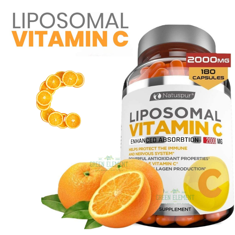 Liposomal Vitamin C 脂質體維他命C 膠囊 2000毫克 180 粒  [平行進口] **兩款包裝隨機發貨