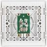 Silver SlimLine Co-Axial TV Socket single screwless clip-on front plate curved corners outlet PCSL60