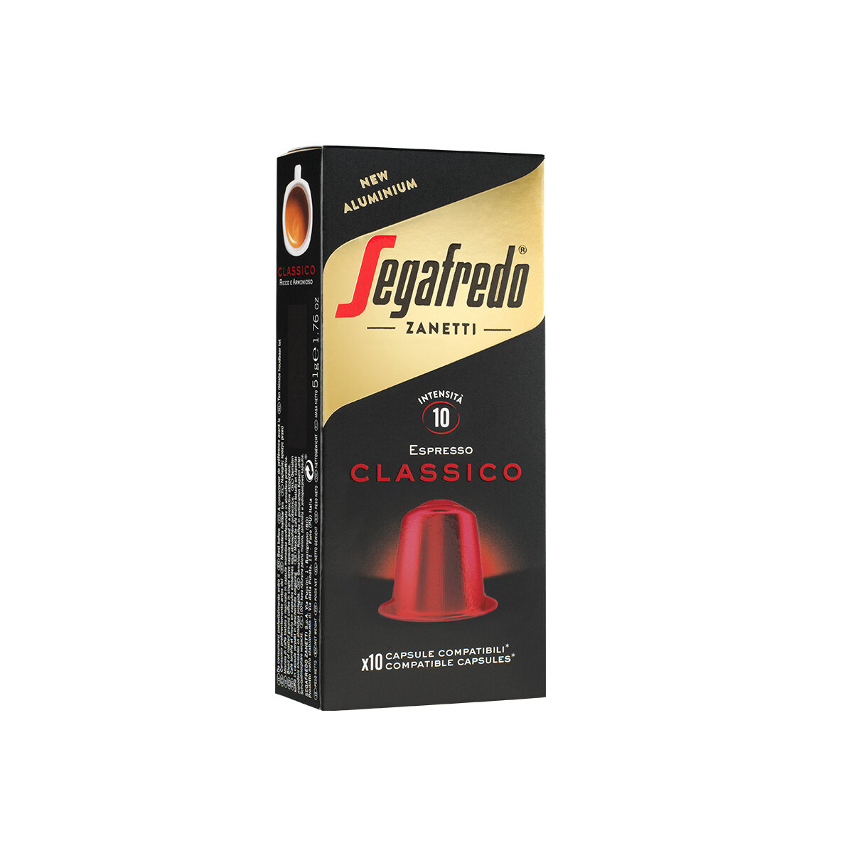Classico Coffee Aluminum Capsule (Nespresso® Compatible) [Exp: 28/11/25]