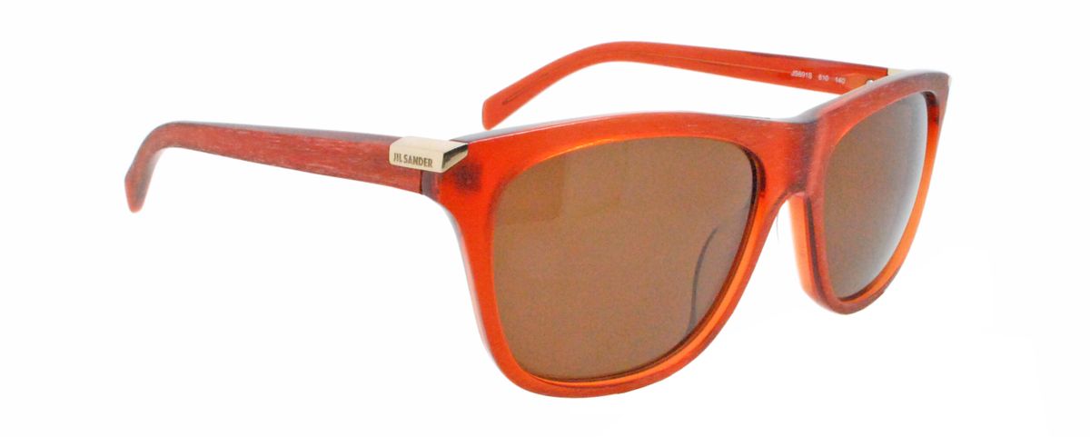 JIL SANDER | JS691S 810 Orange Plastic Sunglasses | Color  display picture 3