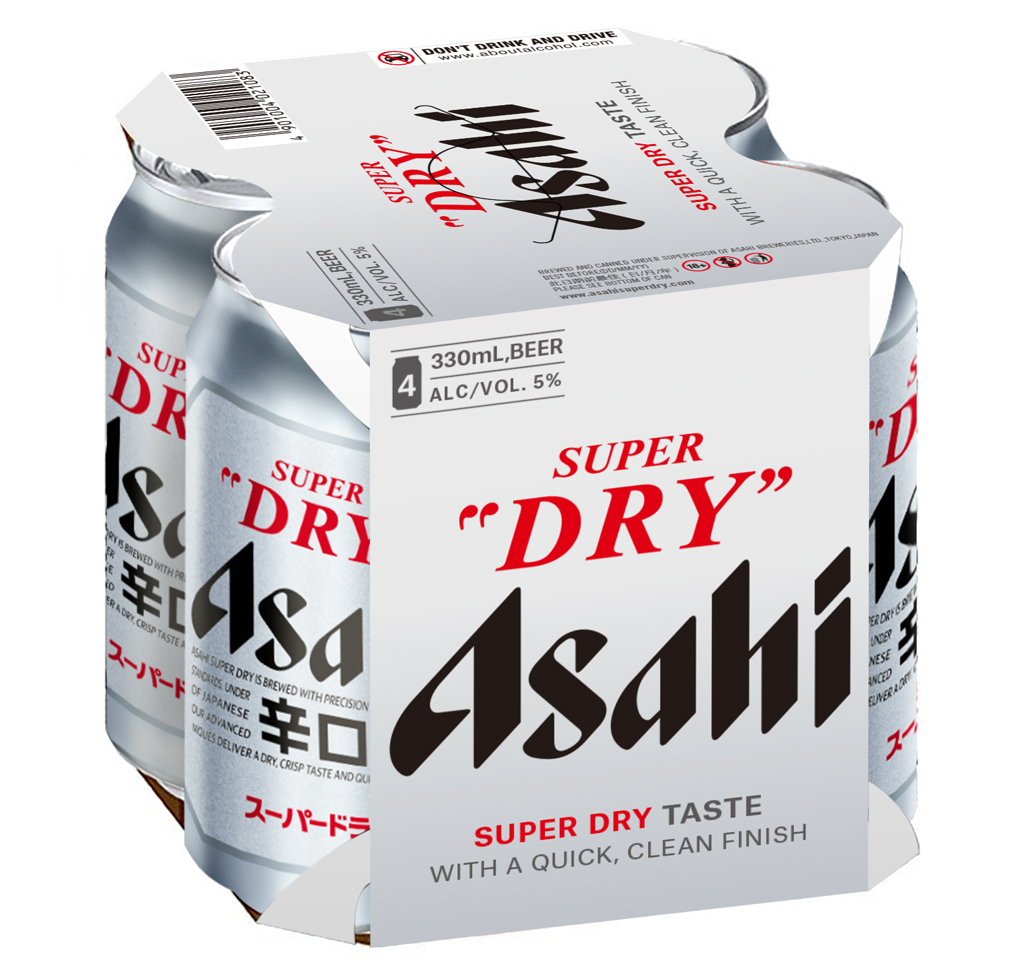 朝日 - Asahi Super Dry 啤酒4罐裝