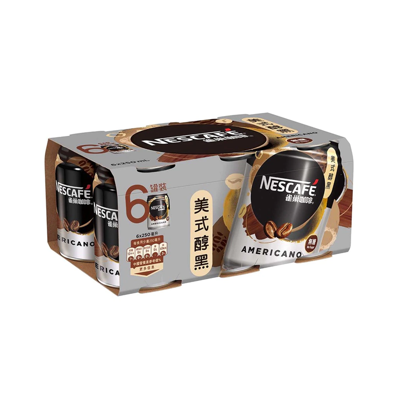 AMERICANO COFFEE BEVERAGE 250ML×6（4891118024691）