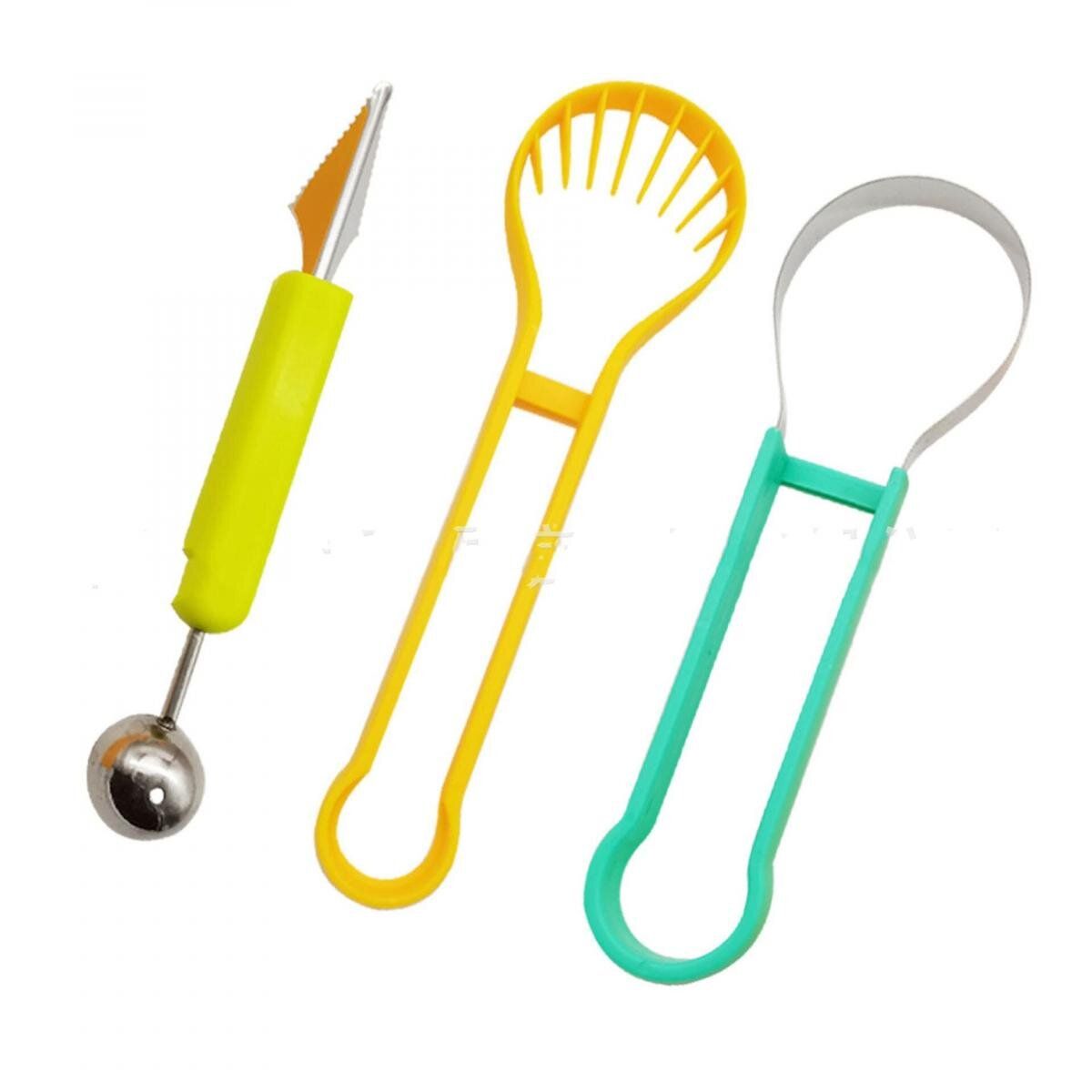 Kitchen digger kitchen worker stainless steel multi-purpose fruit digger household three-in-one