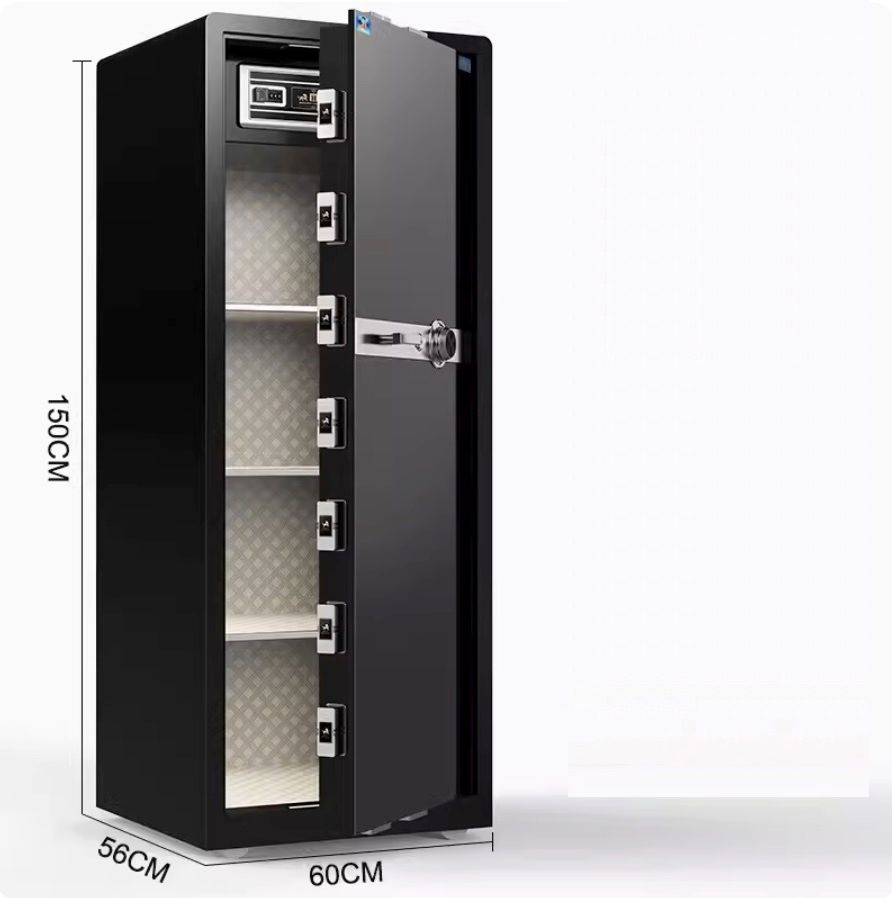 機械鎖密碼夾萬（新品150cm曜石黑-機械密碼鎖）