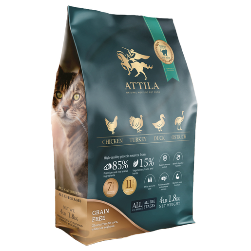 ATTILA Grain free Chicken Turkey Duck Ostrich All Breed Cat