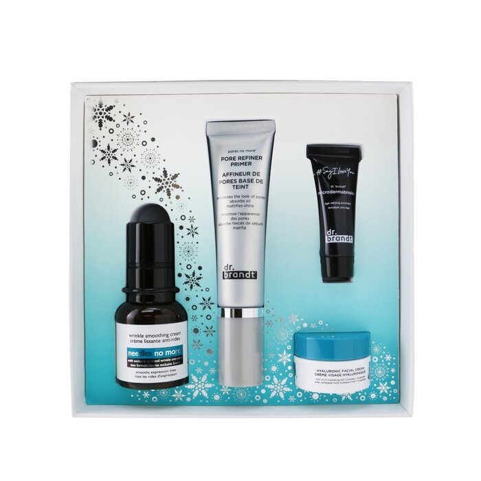 Skincare Wishlist Kit: Pore Refiner Primer 30ml+ Wrinkle Smoothing Cream 15g+ Microdermabrasion 7.5g+ Hyaluronic Cream 10g 4pcs - [Parallel Import Product]