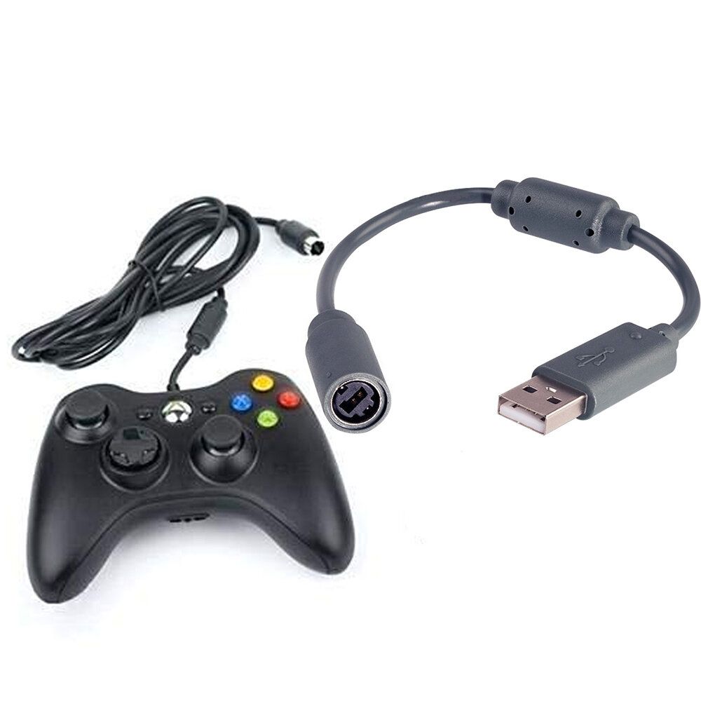 Breakaway Cable to PC USB Adapter Computer Cords for XBOX 360 Wired Controller