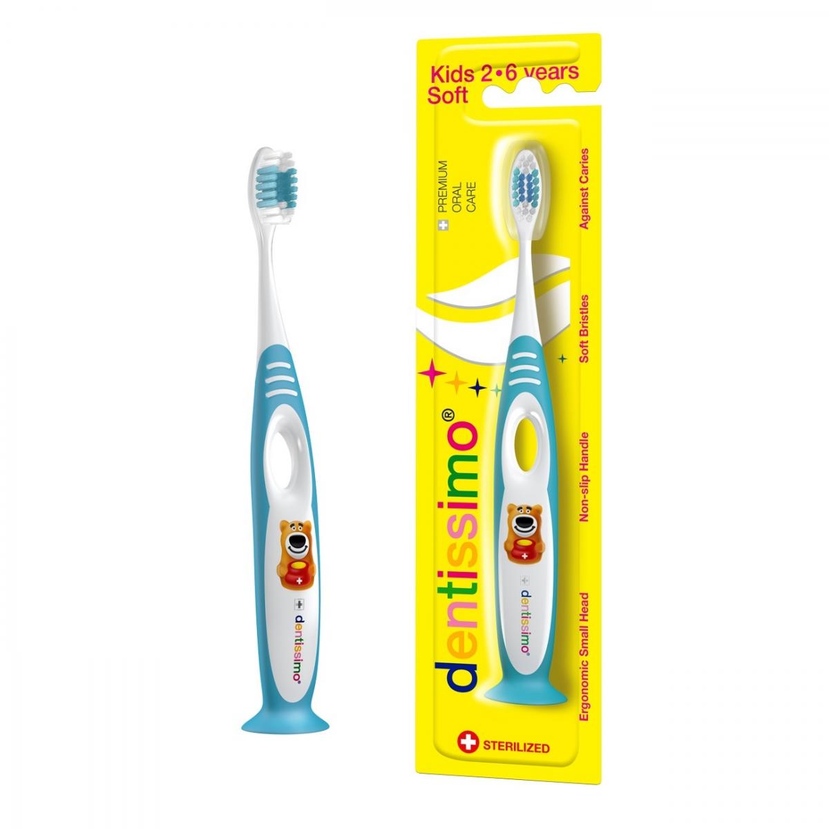 Kids 2-6 Years Soft Bristles Toothbrush (Blue)