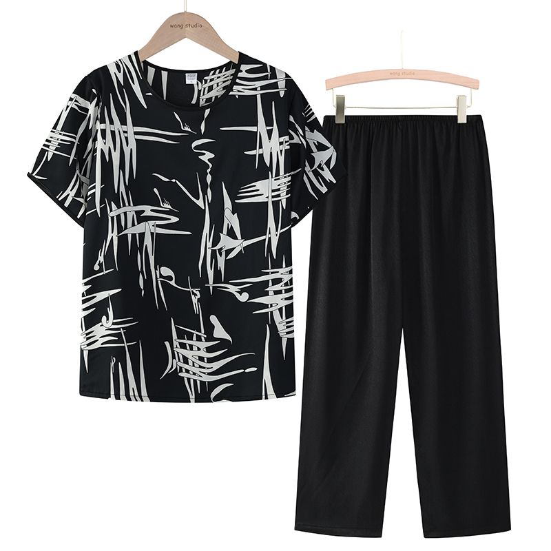 老年人短袖套裝( XL-4XL碼 9號色）【下單後請聯絡客服確認發貨尺碼】F001099299