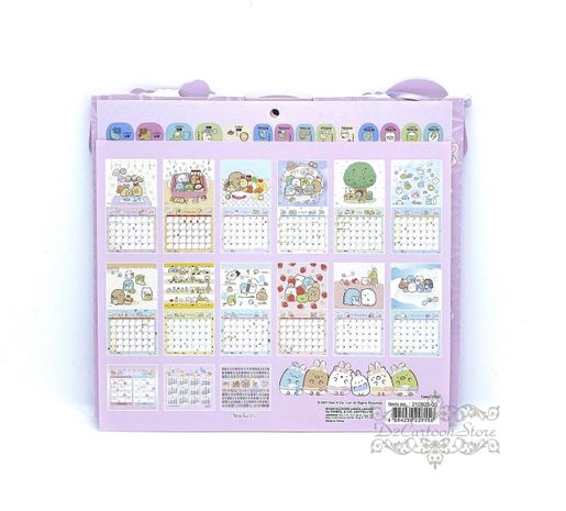 San-X | San-X Sumikko Gurashi Genuine 2022 Hanging Calendar Wall Calendar Monthly Calendar With Sticker (Hong Kong And China Holidays) | Hktvmall The Largest Hk Shopping Platform
