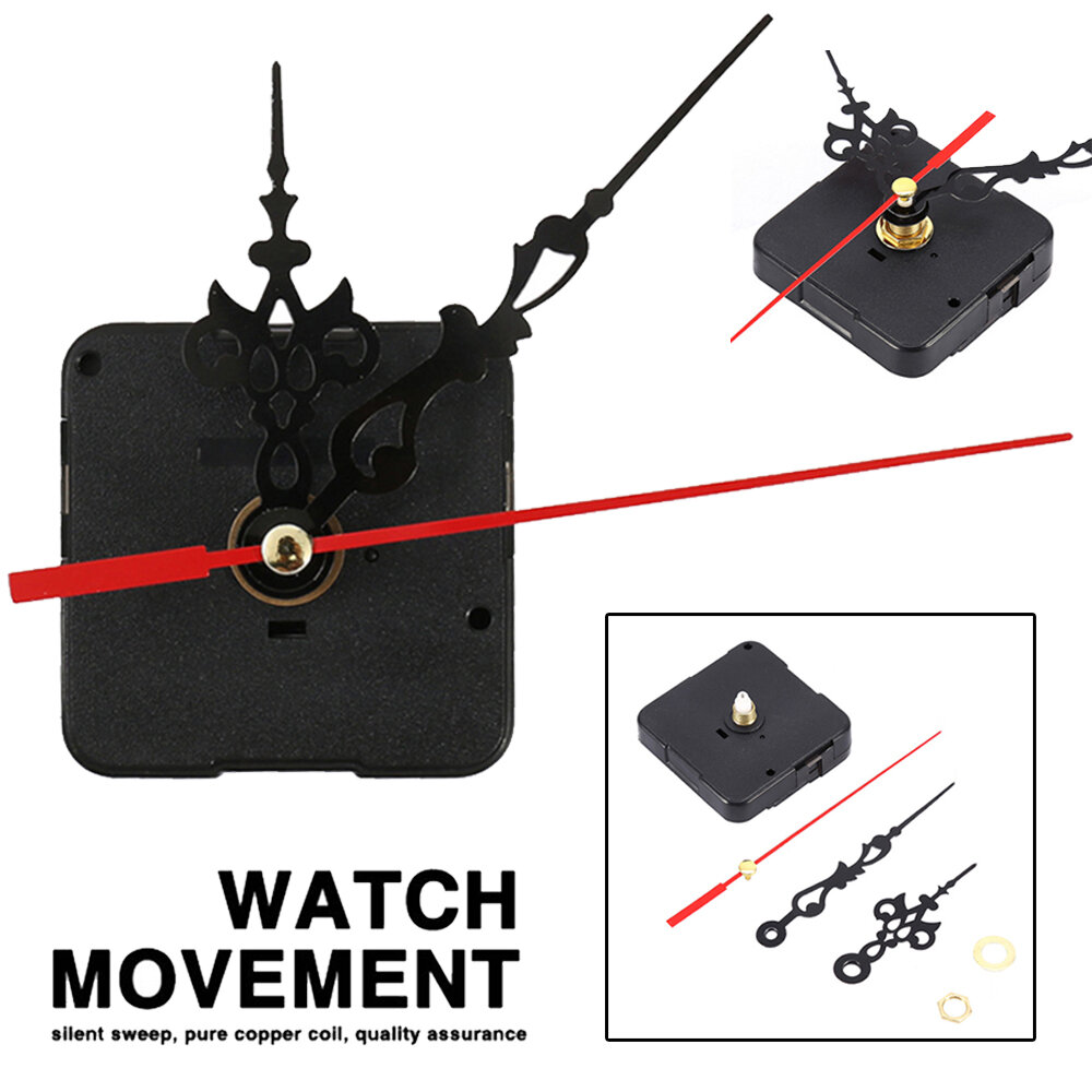 Silent DIY Quartz Movement Wall Clock Motor Mechanism Long Pointer Repair Kit