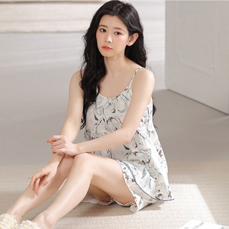 吊帶睡衣套裝【M-4XL碼 Y21023】【下單后聯絡客服確認發貨尺碼 】 