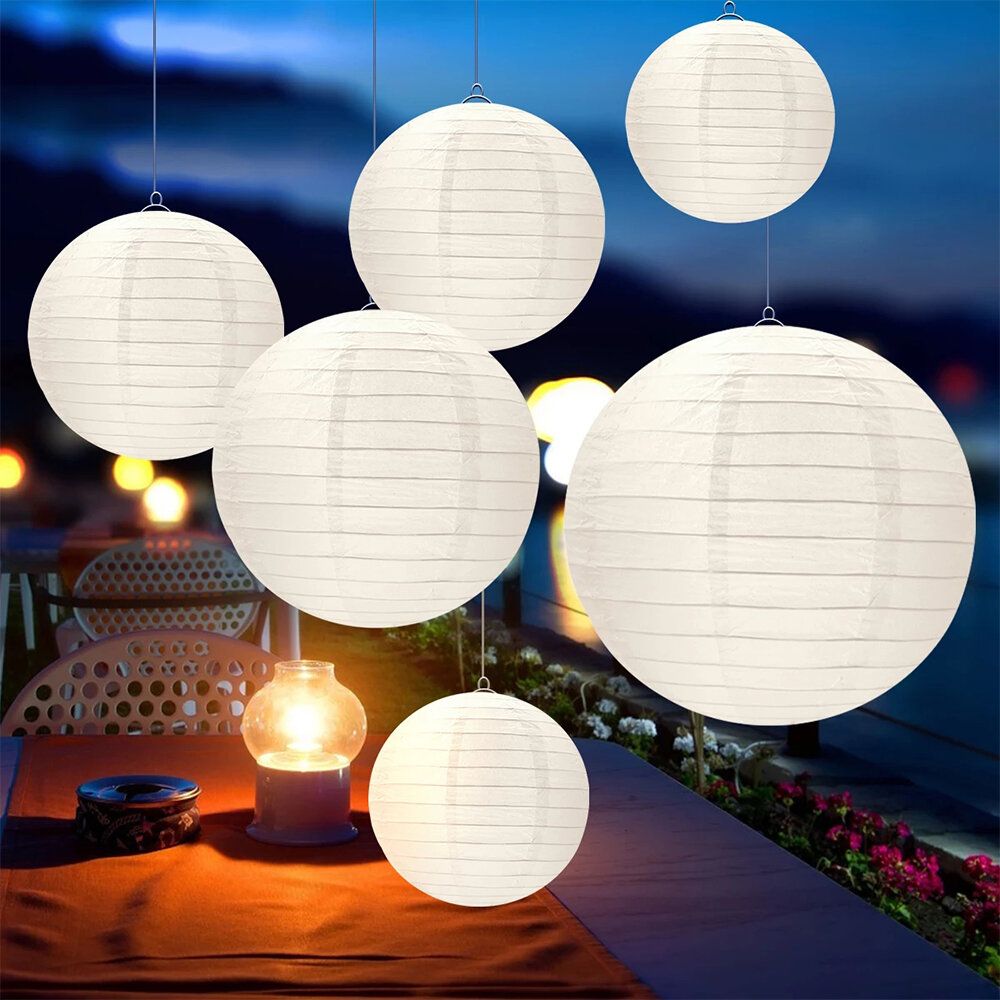 10pcs 10cm White Paper Lantern lanterns Party Wedding Banquet Dec