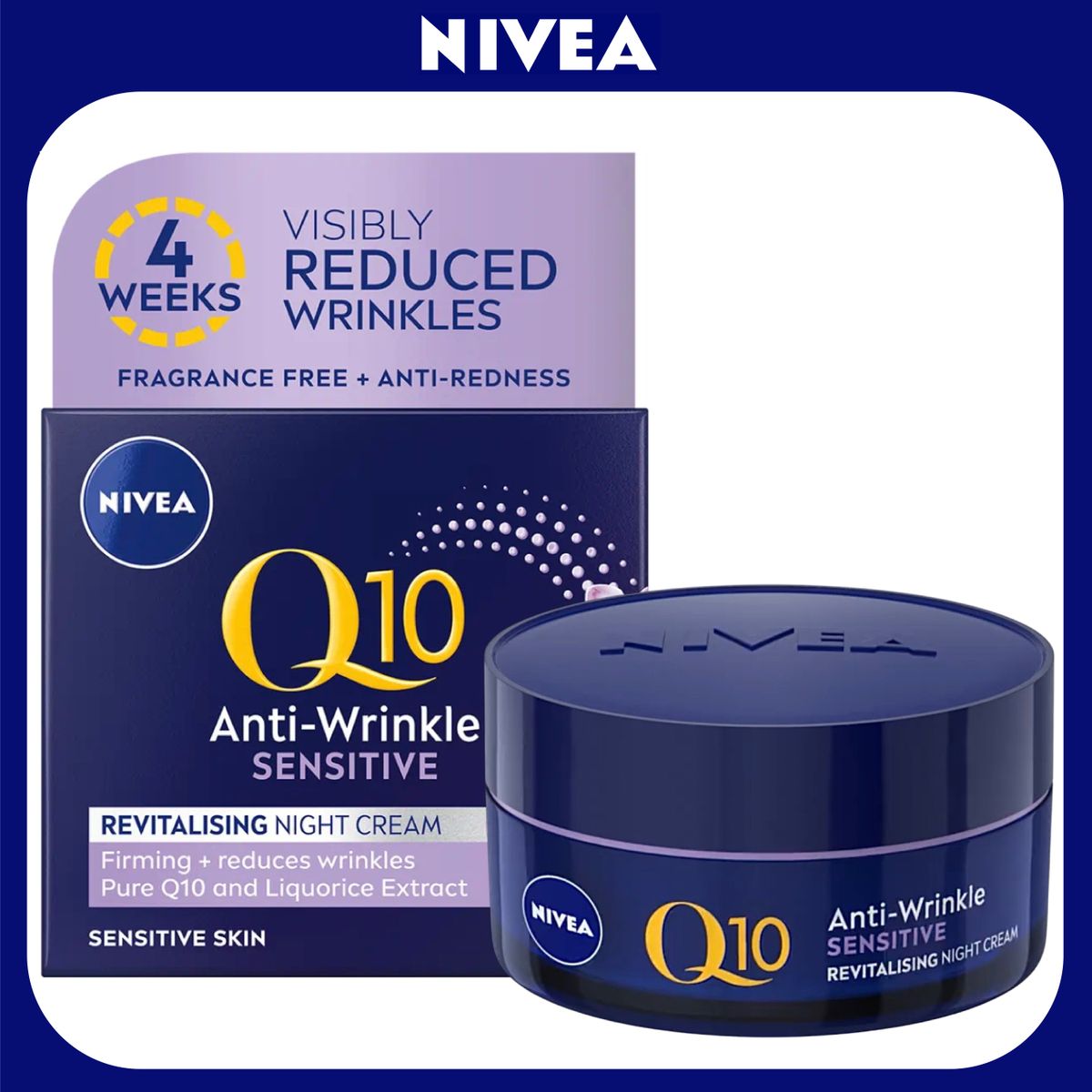 Nivea Q10 Power Anti-Wrinkle & Firming Sensitive Night Cream 50ml