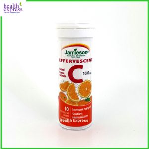 特強維他命 C 1000 毫克 (香橙味) 泡騰片 10 粒 [平行進口] 此日期前最佳:2025年11月30日 感冒免疫力抗氧化美白皮膚健康