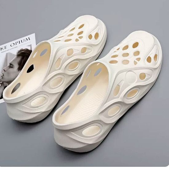 包頭涼鞋男【米色【潮流款】尺碼【39碼-45碼】【下單後聯絡客服確認發貨尺碼】#F004008209