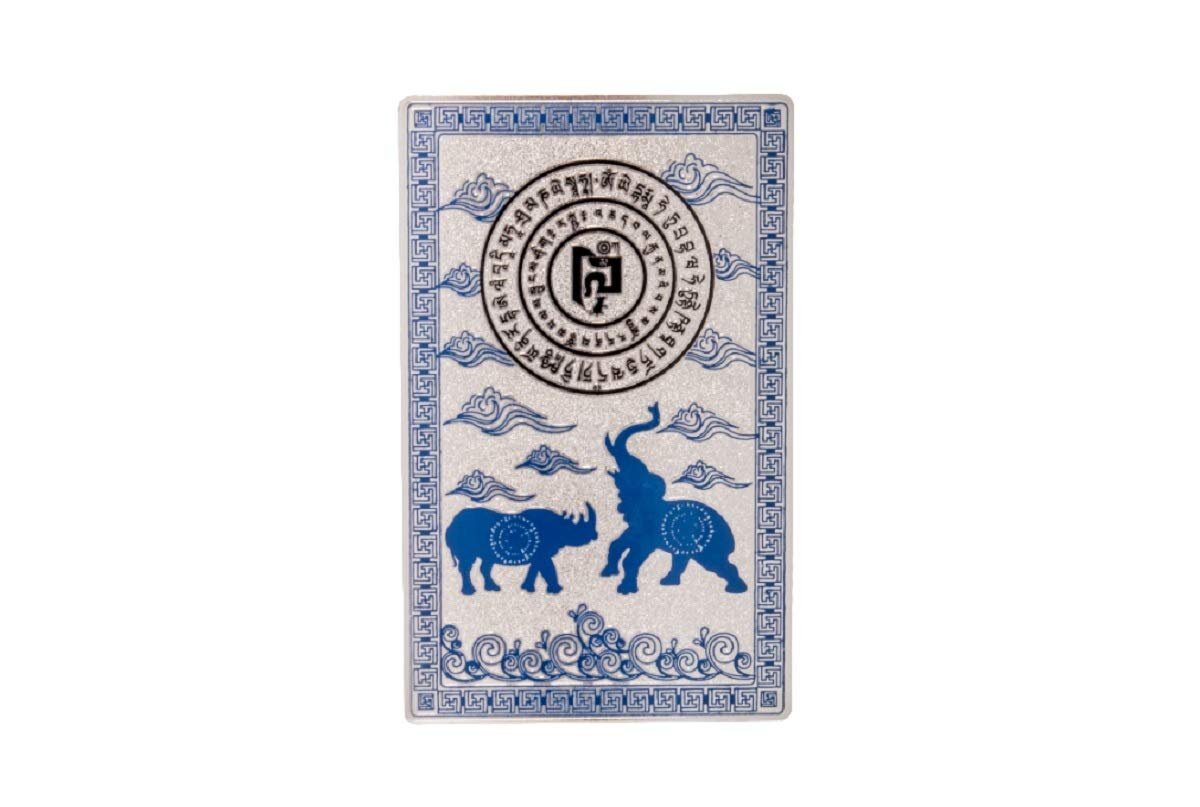風水藍犀牛象護身符