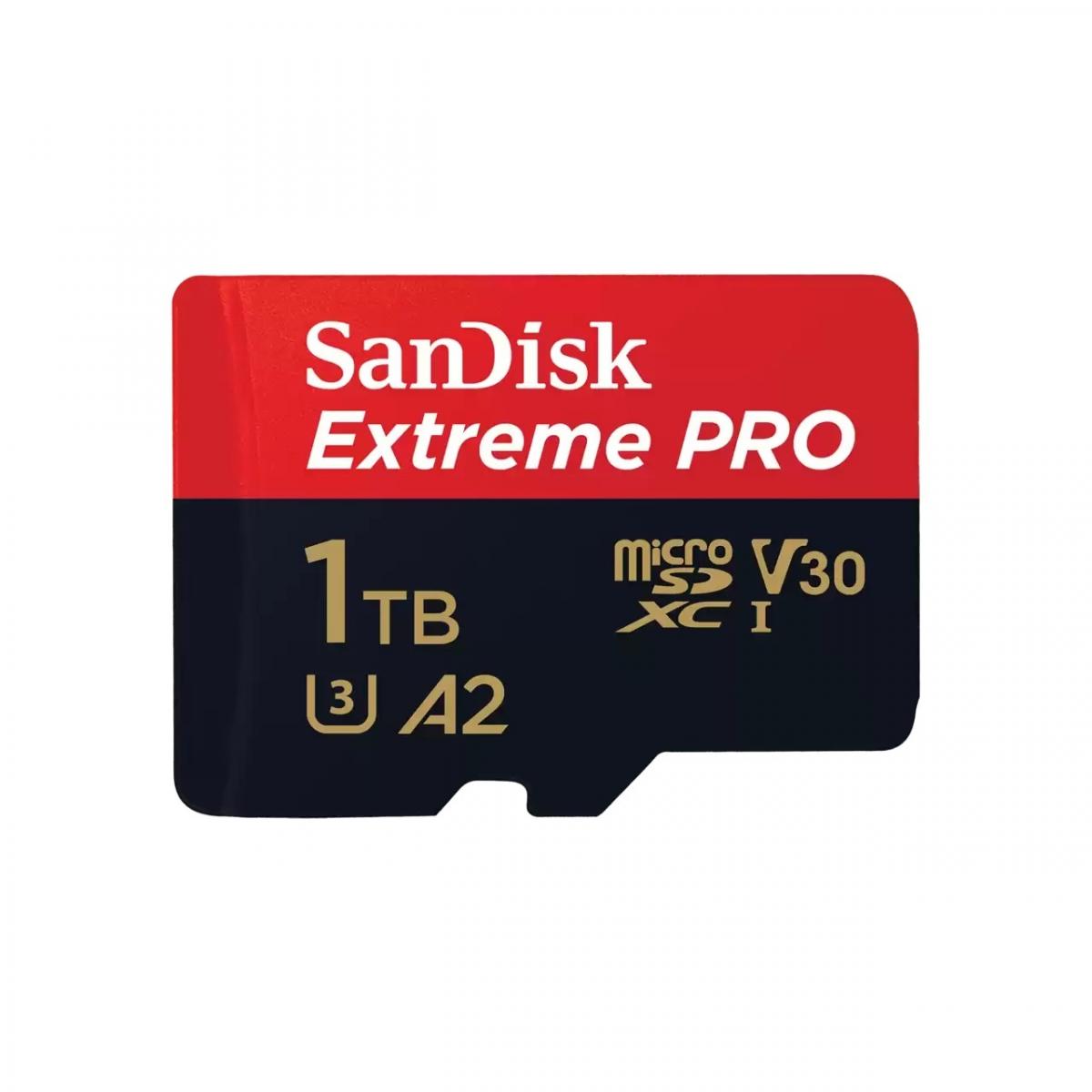 Extreme Pro MicroSDXC Card 1TB UHS-I 200MB/R 140MB/W with SD Adapter