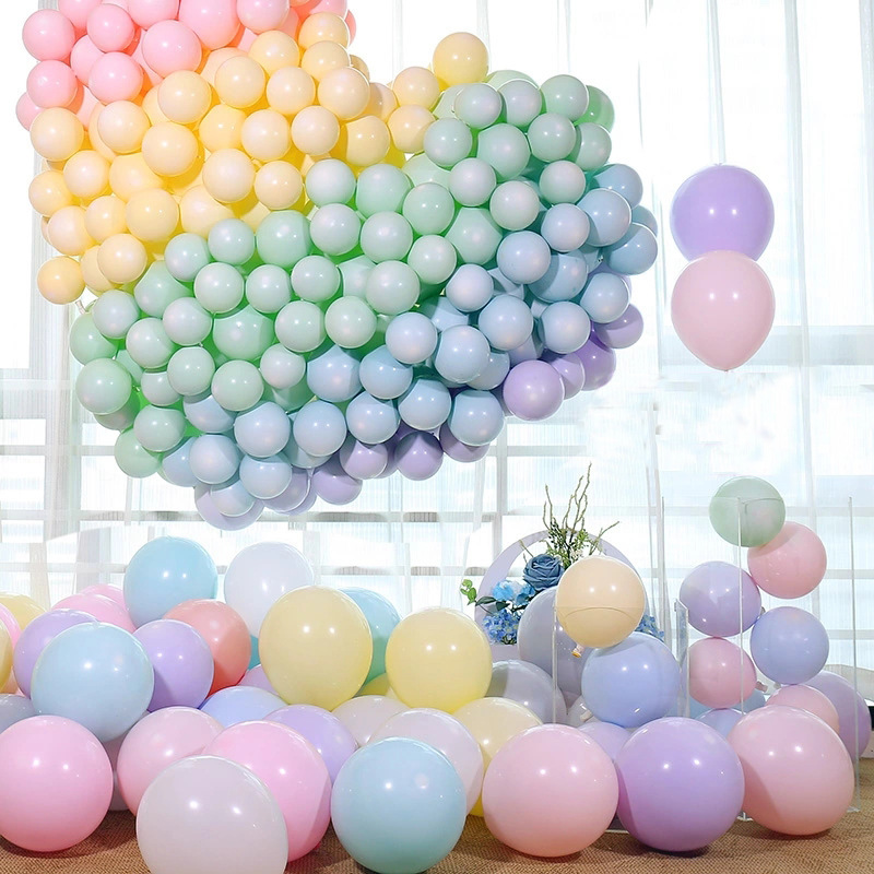 10-inch macaron balloondecorative balloon wedding birthday romantic arrangement balloon (100pcs)