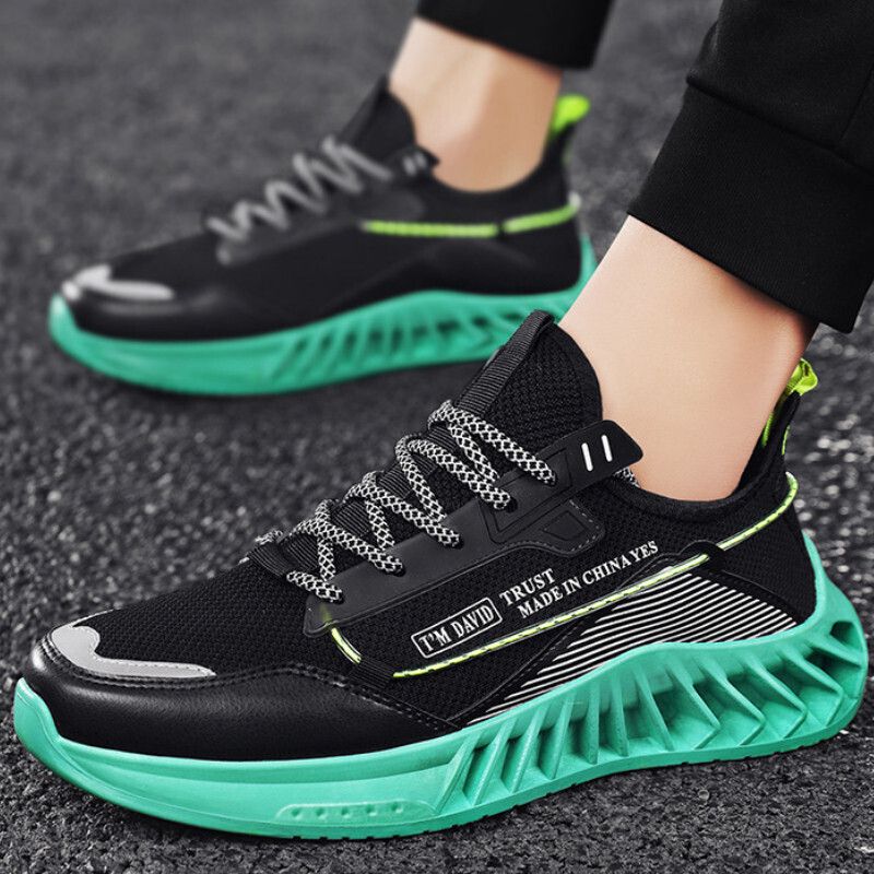 休閒運動鞋(zm-78黑綠)(39-44碼)(下單後聯絡客服確認發貨尺碼 )