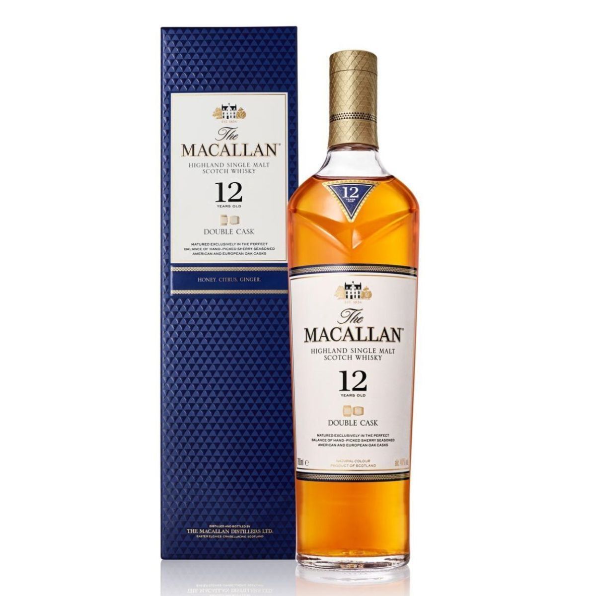 Macallan 12 Years Double Cask Single Malt Whisky 麥卡倫12年 雙桶單一麥芽威士忌 盒裝 700ml