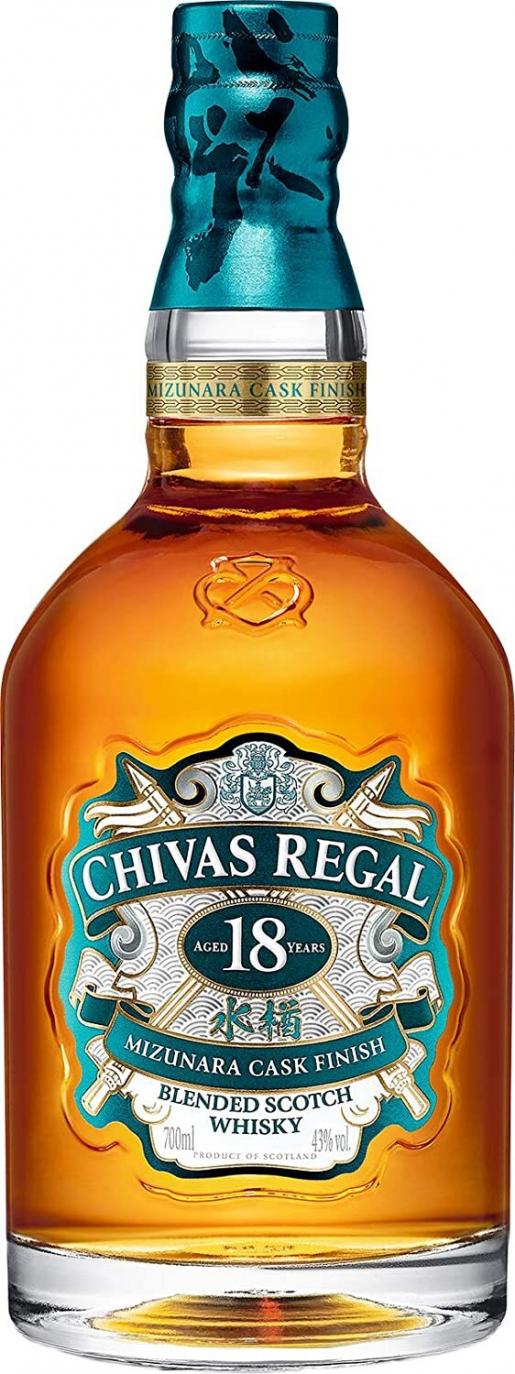 芝華士| Chivas Regal 18 日本水楢橡木桶Mizunara Cask 威士忌瓶裝