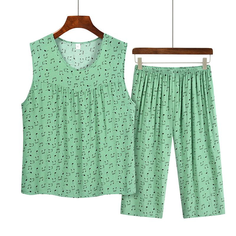 老年人無袖背心套裝( XL-3XL碼 7號色）【下單後請聯絡客服確認發貨尺碼】F001099212