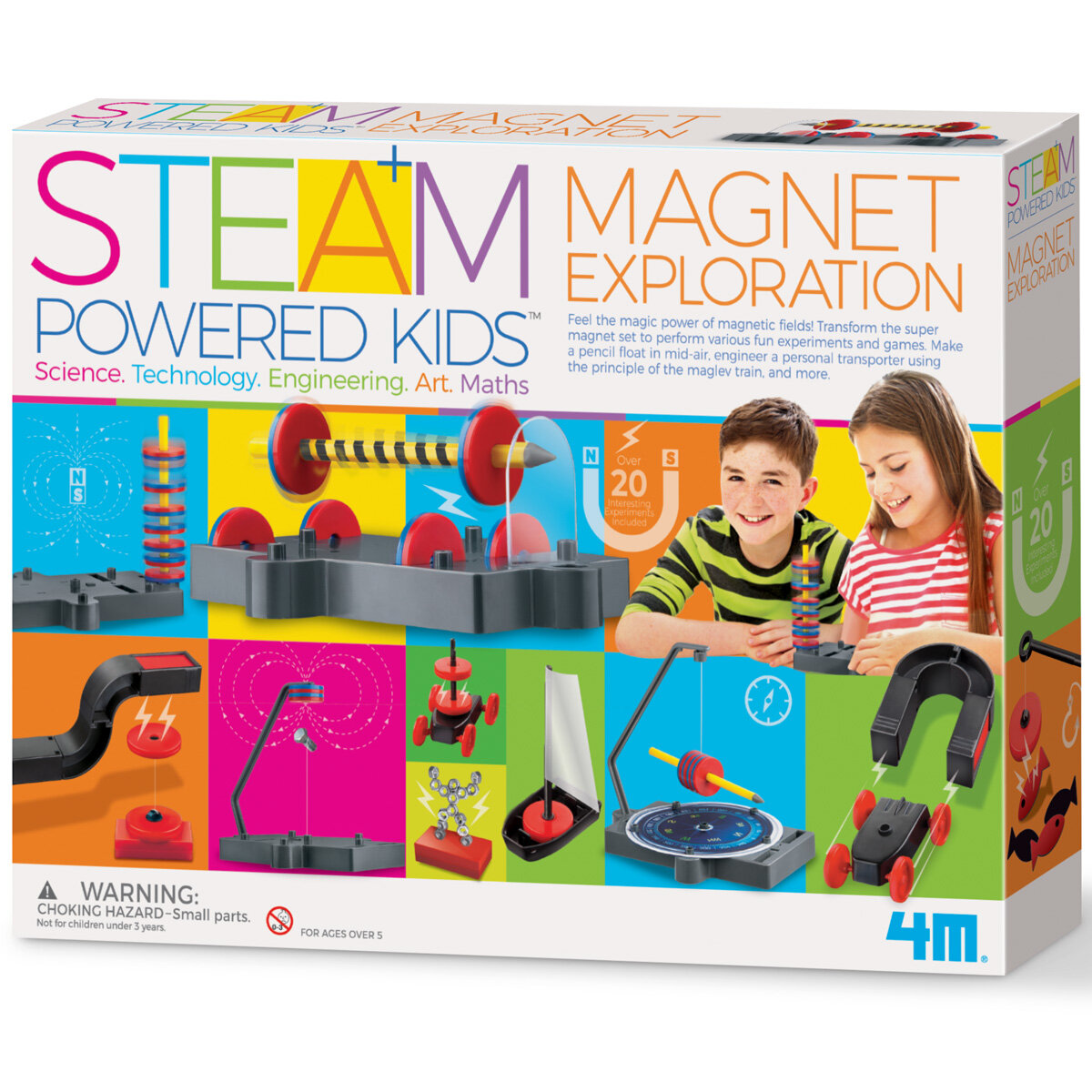 STEAM POWERED KIDS 磁力實驗趣味套裝 STEAM玩具|教育玩具|兒童益智玩具|親子互動|小學生學習|STEM玩具|DIY小實驗|兒童生日禮物|STEM教育玩具