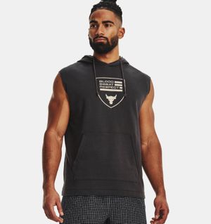 Under armour men's project rock terry sleeveless hoodie Clearance
