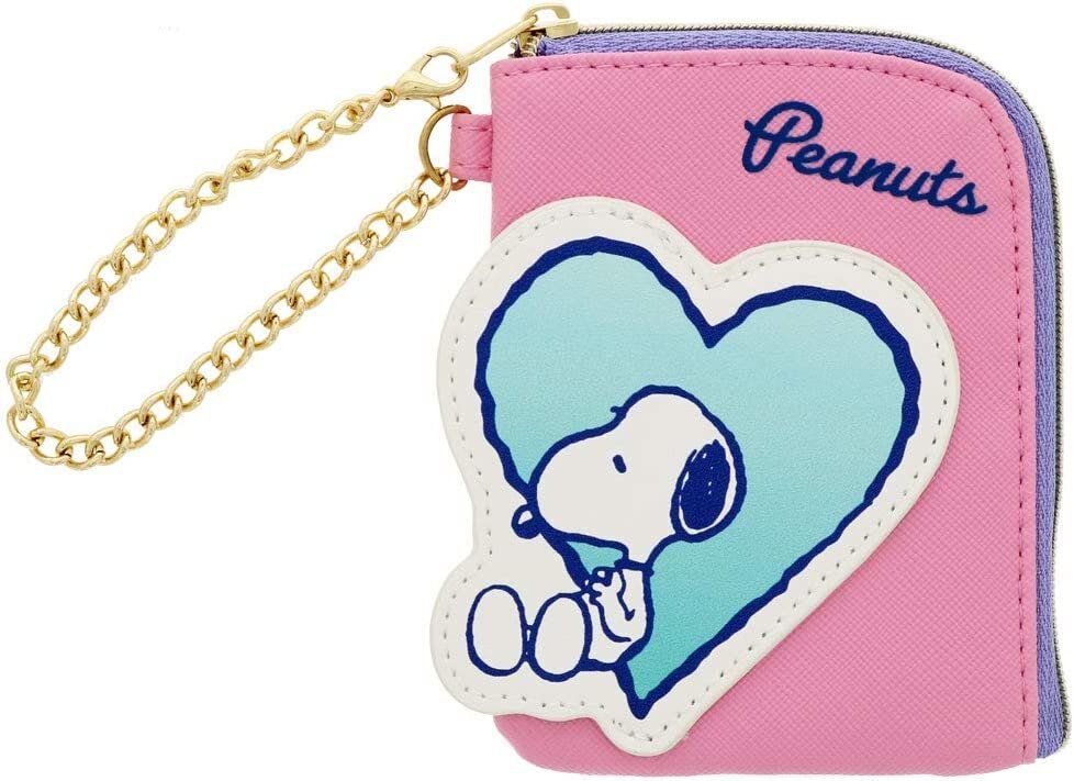 Snoopy pouch wallet card case Octopus (Pink) Small Accessory Bag Octopus Coin Bag Parallel Import