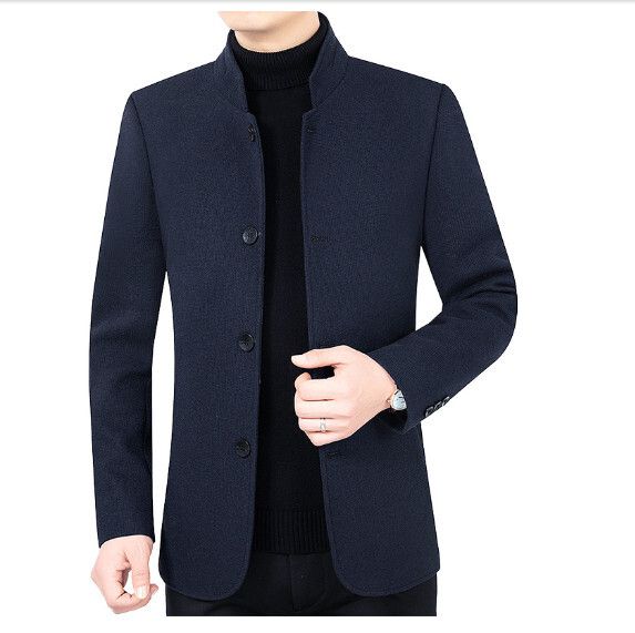 休閒夾克上衣外套【M-4XL】【JK2101藏藍】 (下單後聯絡客服確認發貨尺碼) #H246018225