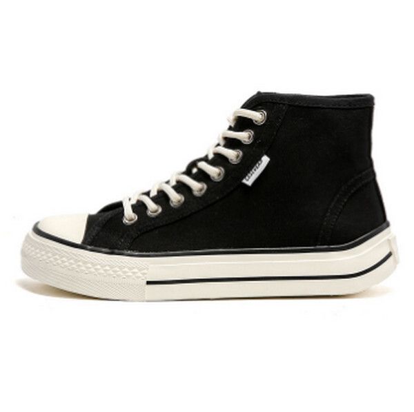 可愛芒果頭帆布鞋春夏休閑板鞋【DCM019黑色】【女裝35-40碼】【下單後聯系客服確認尺碼】#F078033349