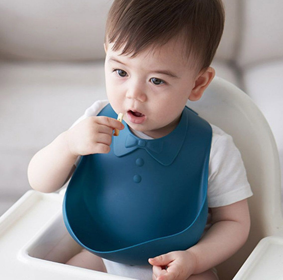 Silicone bib baby baby eat anti-dirty children's large disposable saliva pocket supplementary food b