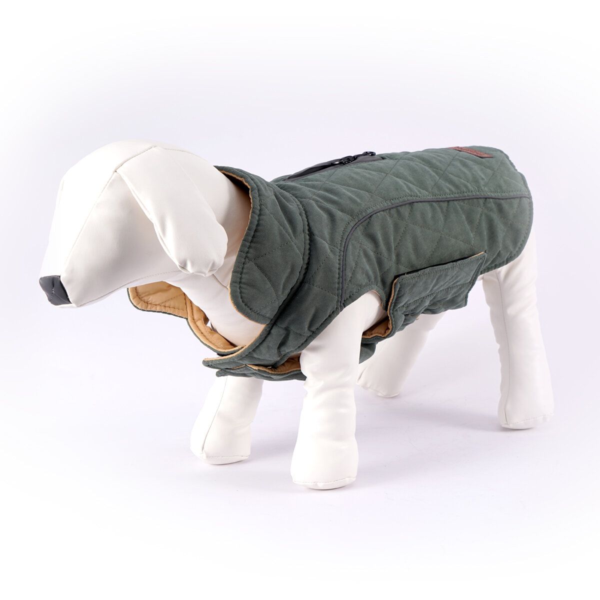 ThinkPet Dog Winter Coat Green Color Green Size M