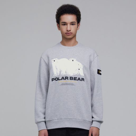 National Geographic | Unisex Polar Bear Graphic Fleece