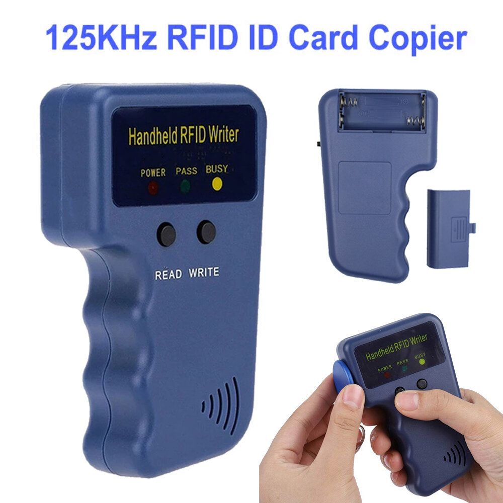 屯京 | Handheld RFID ID-Card Copier Key Reader Writer Duplicator 125KHz ...